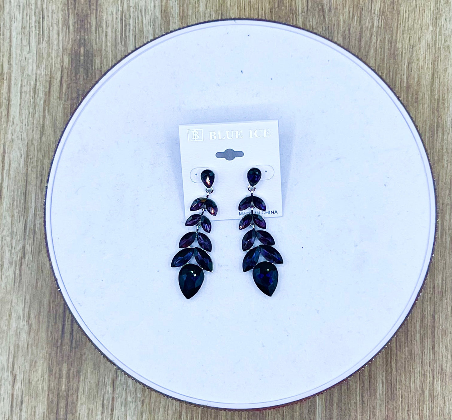 Black Floral Earrings - Style A