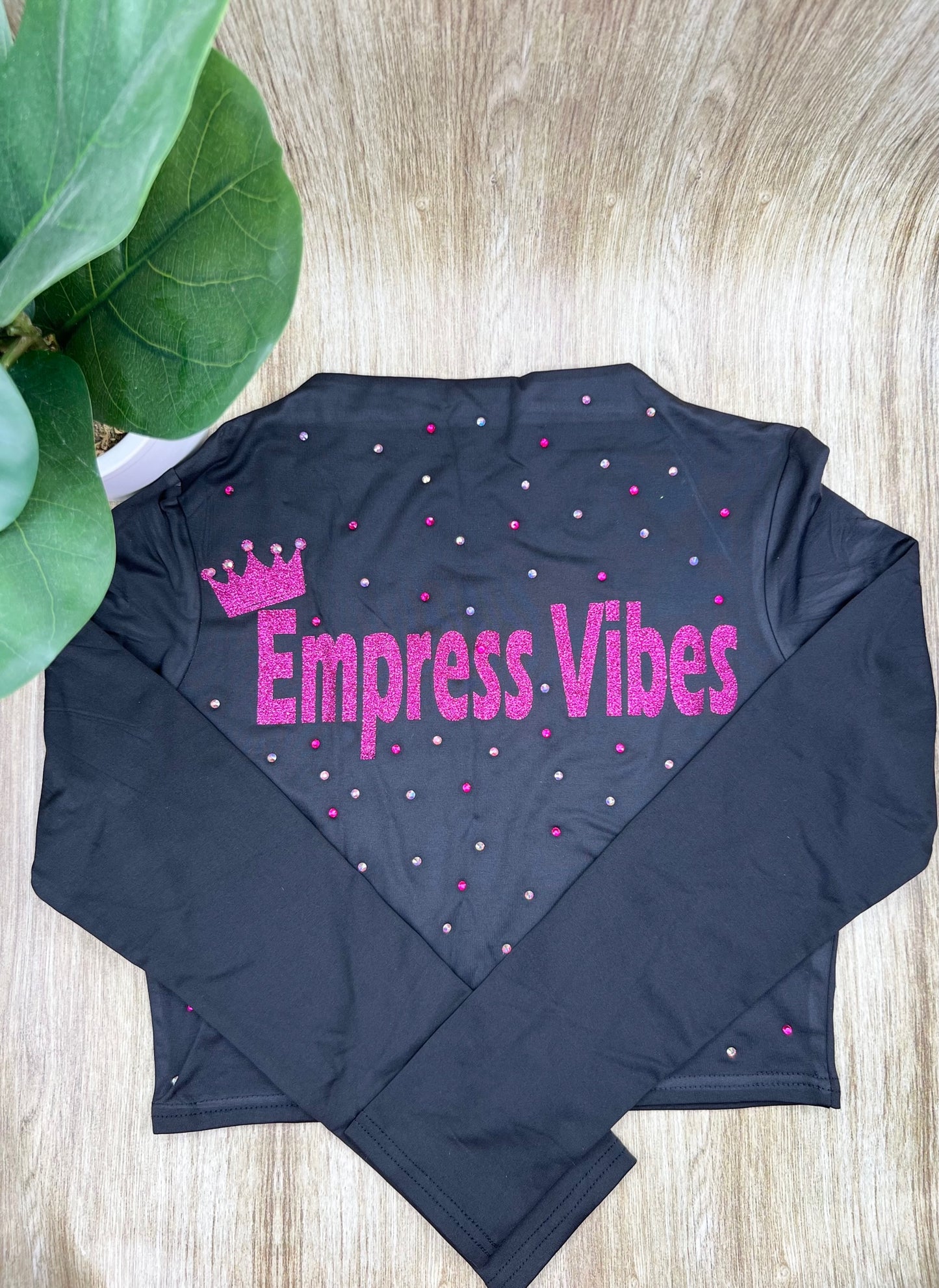 Empress Vibes Bling Jogger Top