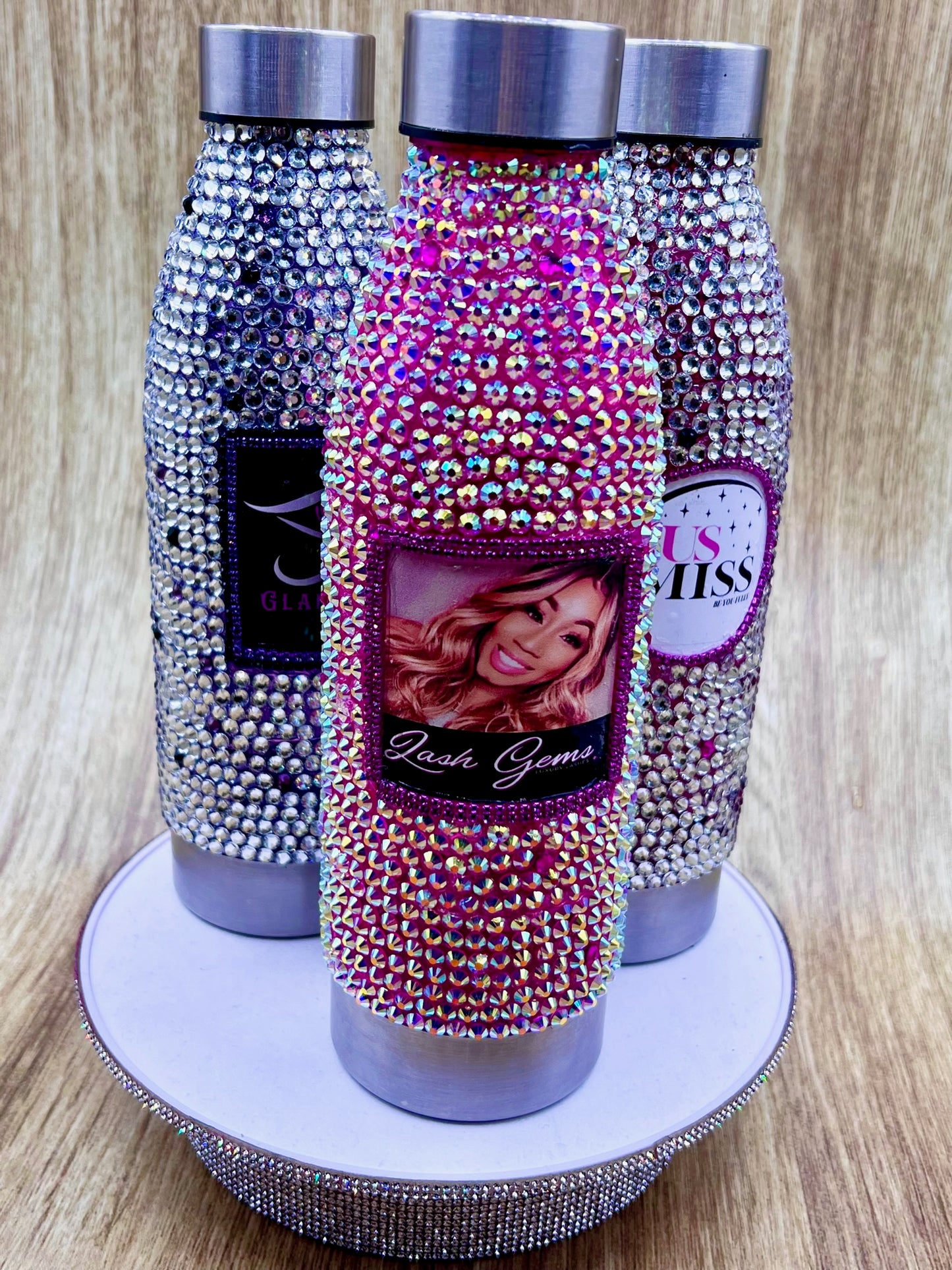 Custom Bling Water Bottle