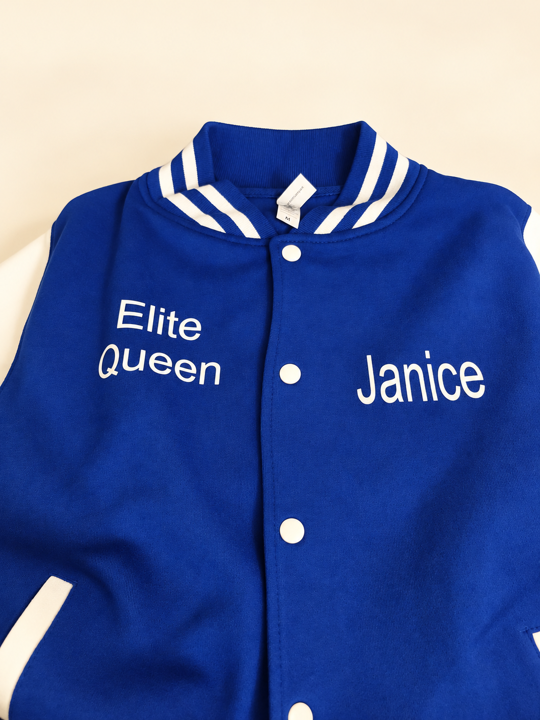 Personalized varsity jacket